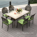 Outdoor Furniture Garden Set Table Outdoor Cast Aluminum